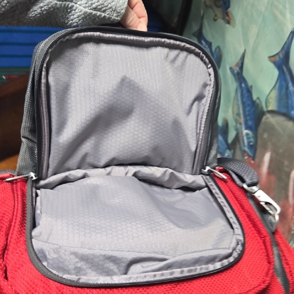 Tumi Red and Gray Men's Duffel Bag - Picture 13 of 16